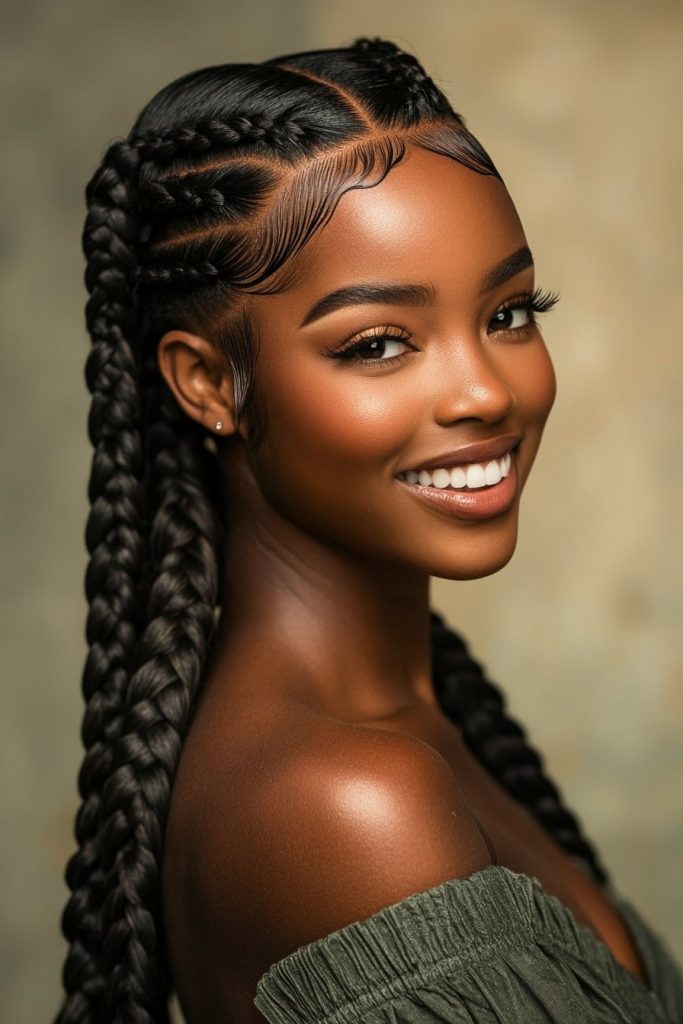 Easy Quick Braided Hairstyles with Weave 2