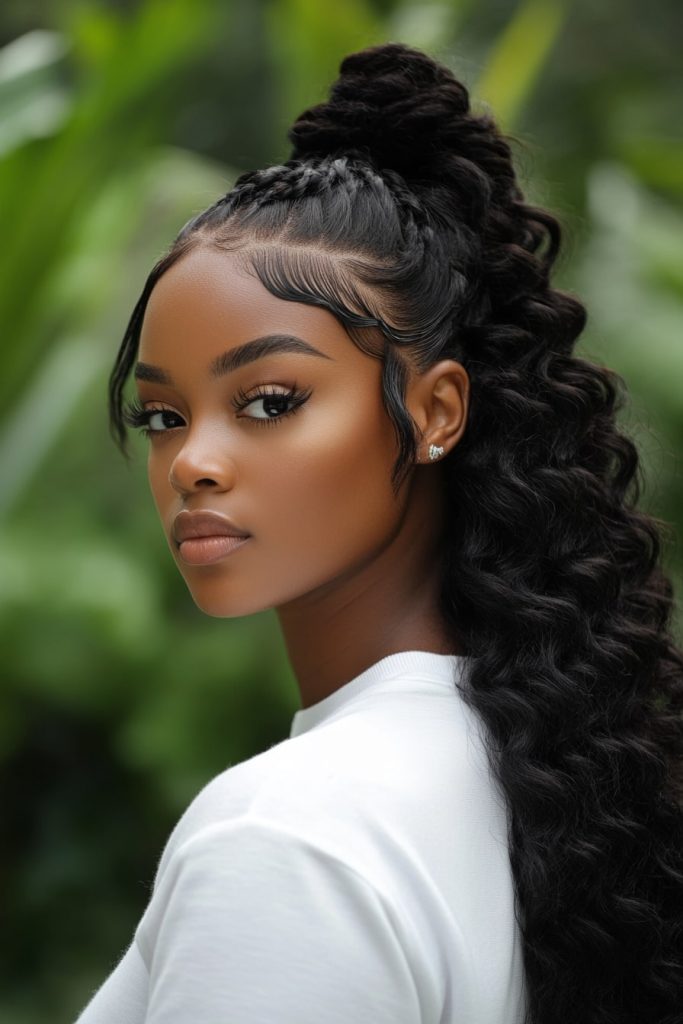 Half Up Half Down Quick Weave Stylish 3 Part Hair Ideas 2