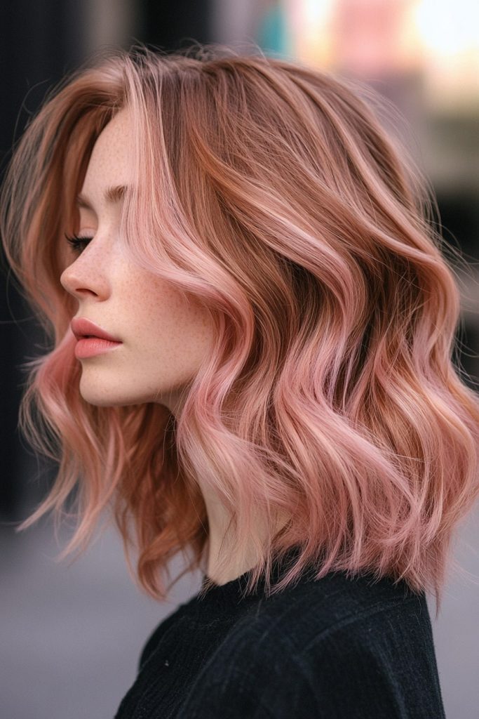 Light Brown Hair Color Ideas Rose Gold Strawberry Blonde 3