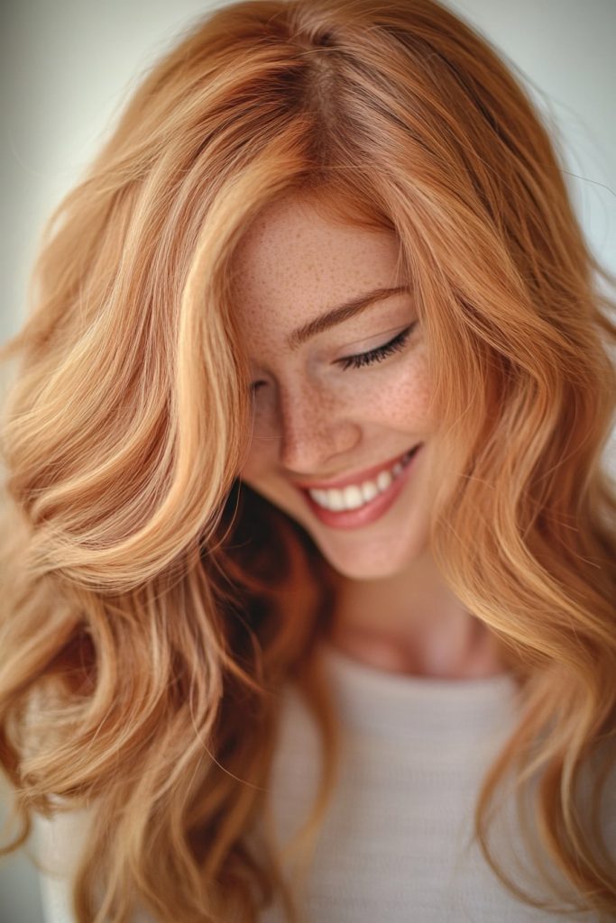 Light Strawberry Blonde Balayage Hair Color Ideas 5