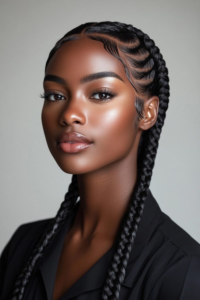 Quick Weave in Braids Hairstyles 5