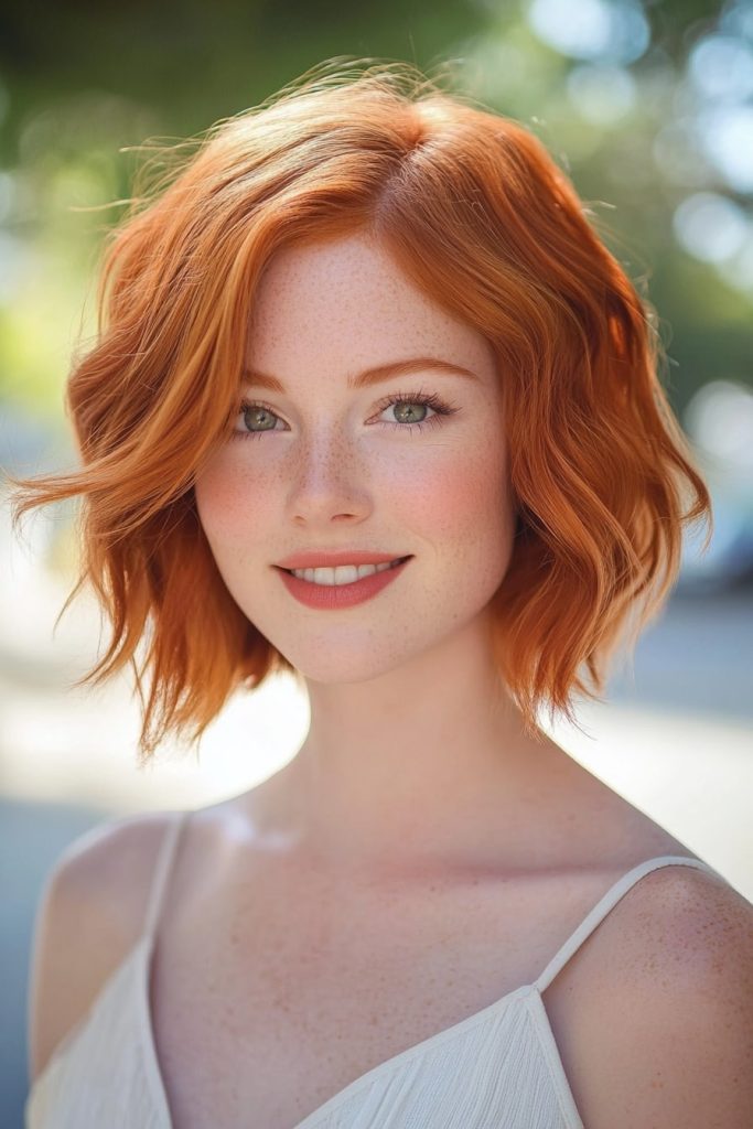 Strawberry Blonde Highlights Short Hair Color Ideas for Redheads 1