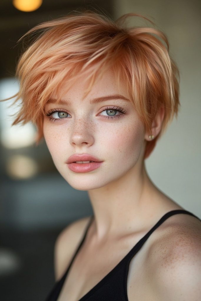Strawberry blonde hair color ideas for short hair 1