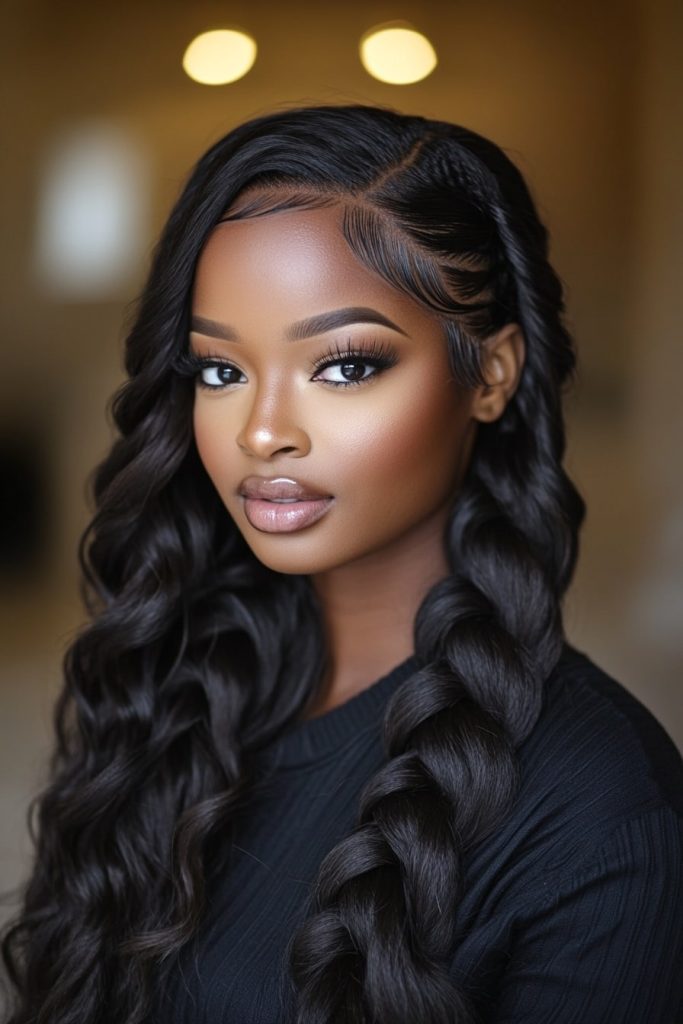 T Quick Weave Hairstyles with Braids 5