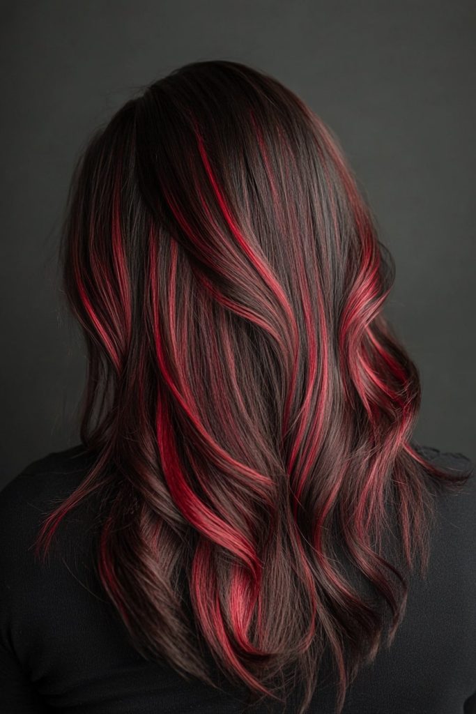10 Dark brown hair color ideas burgundy