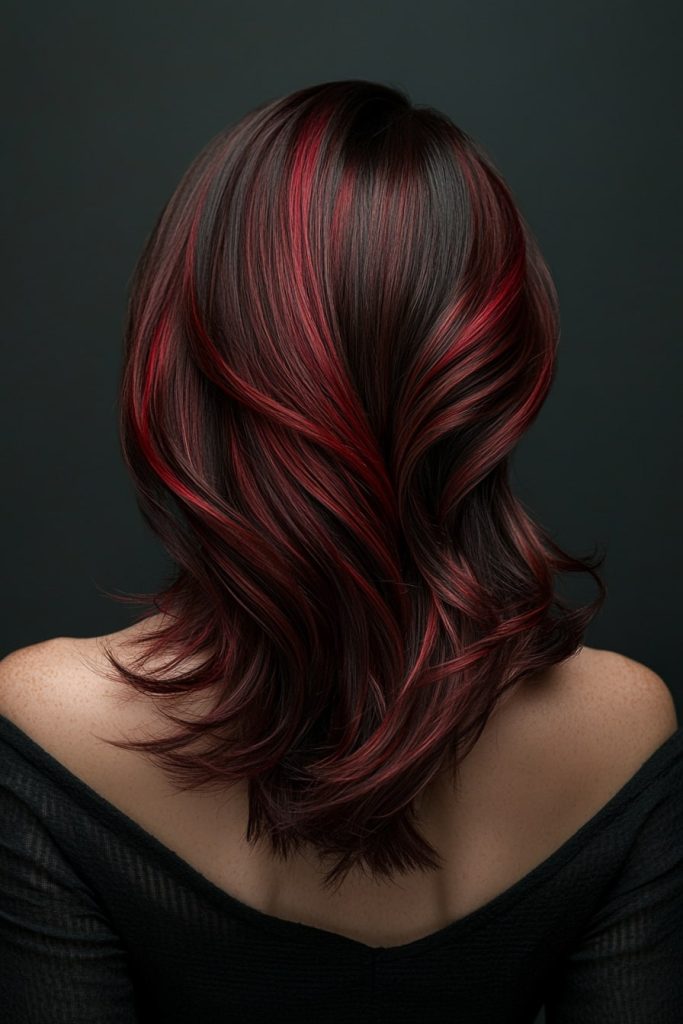 12 Dark brown hair color ideas red