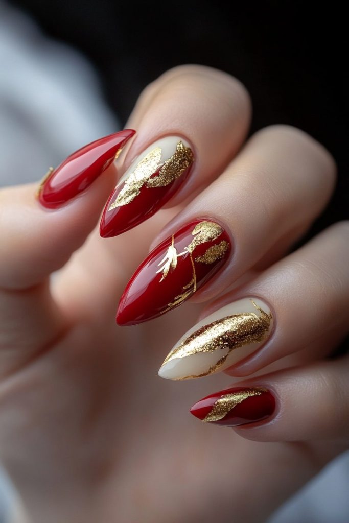 14 Red and Gold with Foil accents