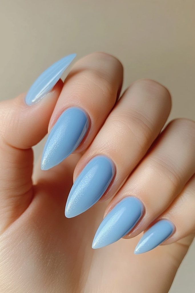 16 Pale Blue with Subtle shimmer wash