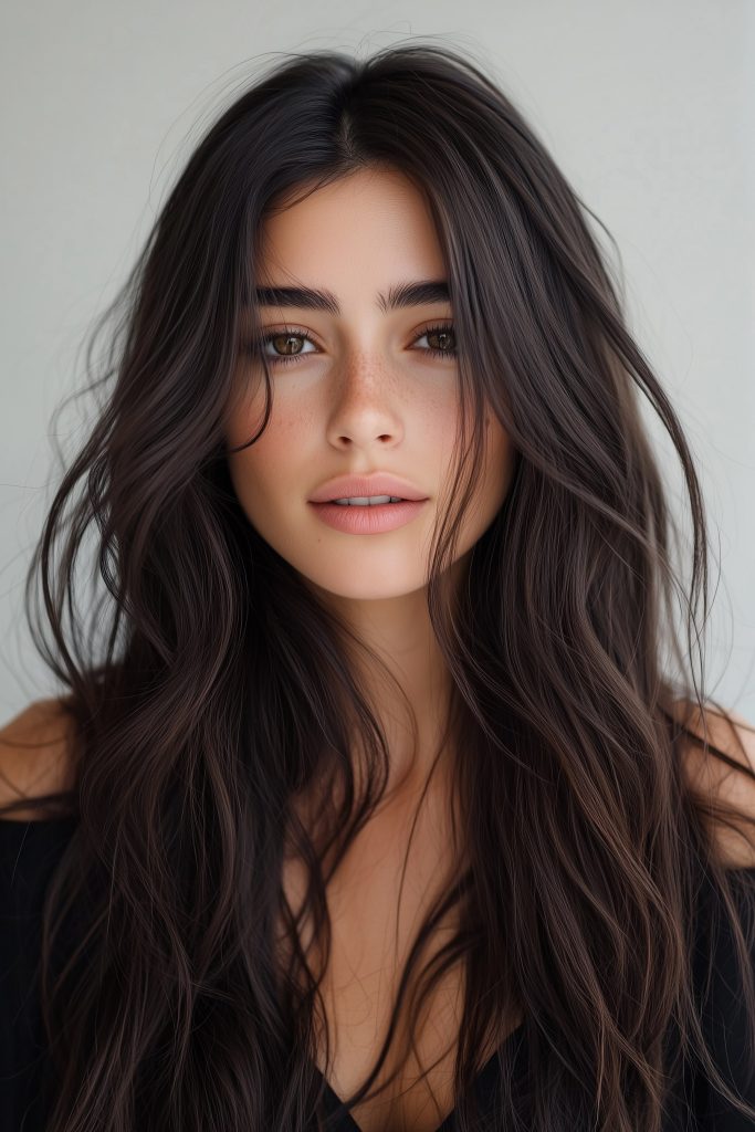 17 Dark brown hair color ideas root smudge