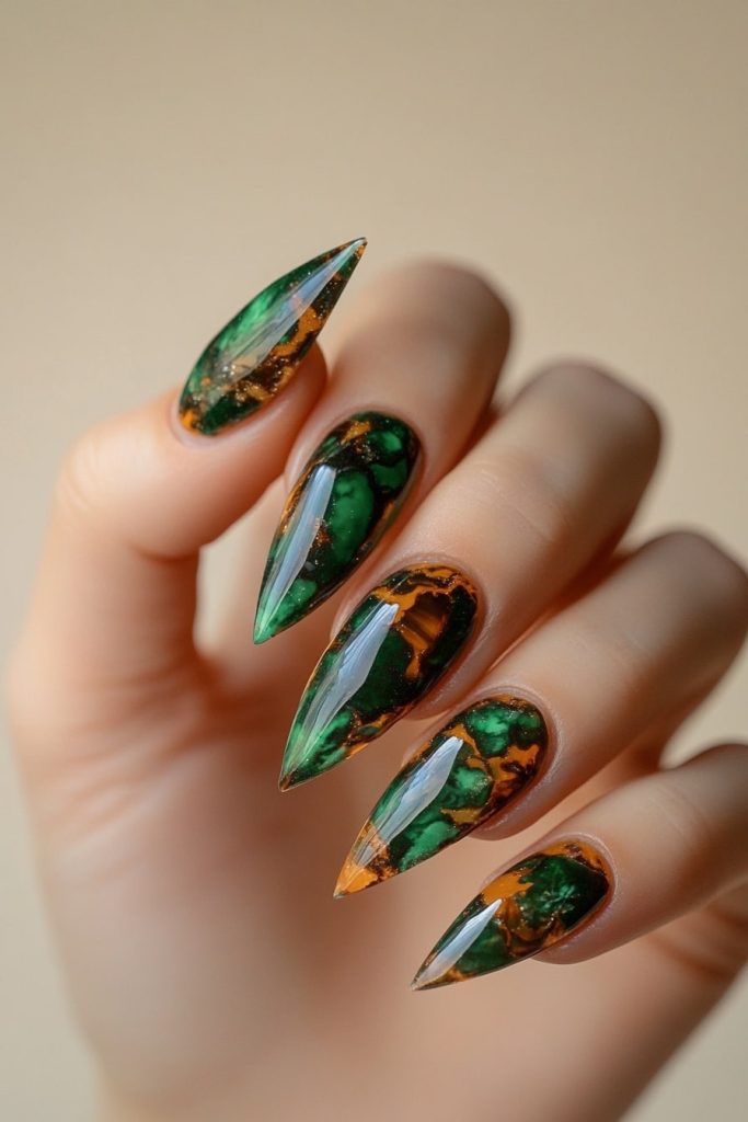 17 Green & brown tortoise shell