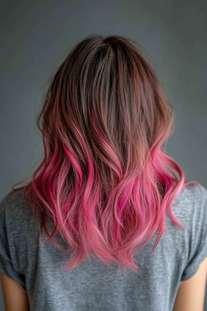 18 Balayage Hair Color Ideas Brunettes Pink