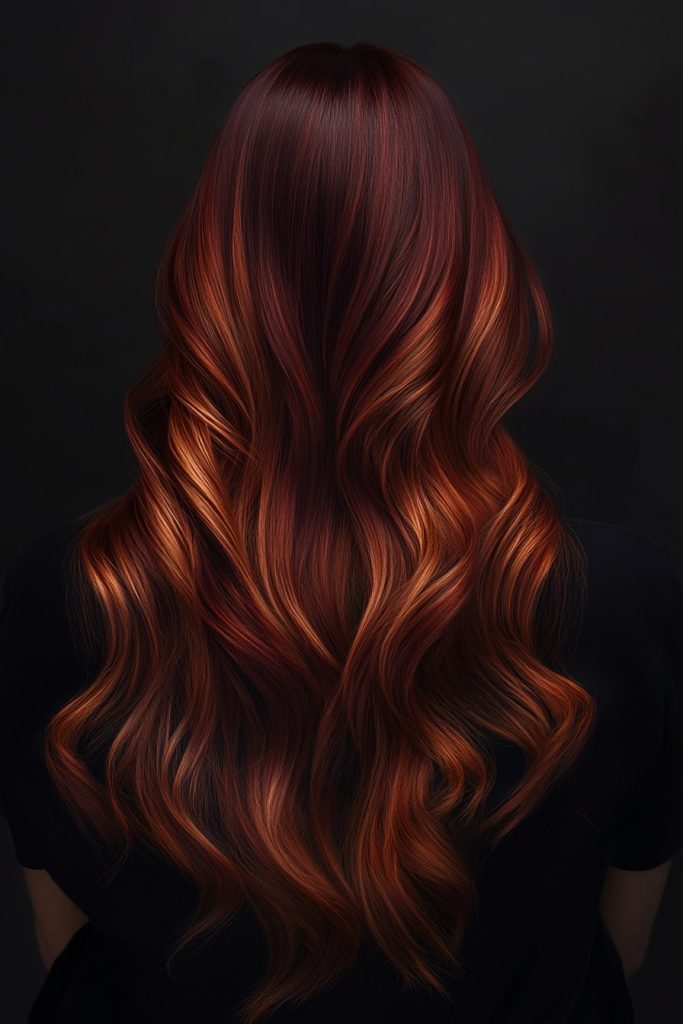 18 Burgundy and Copper Highlights