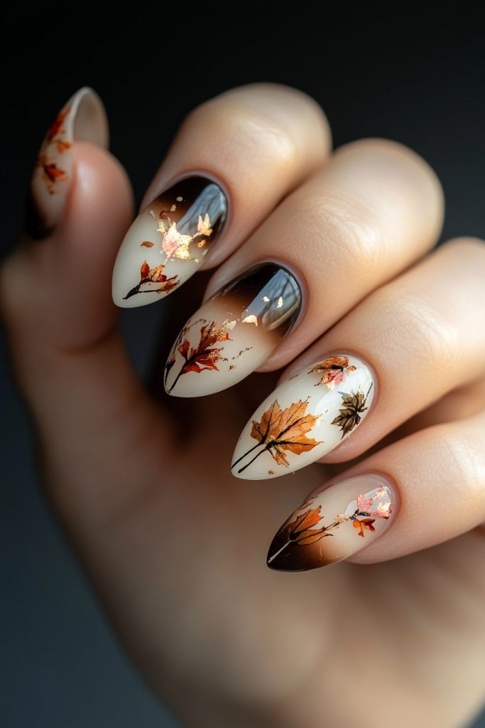 18 Neutral Ombre with Thanksgiving Themed Decals