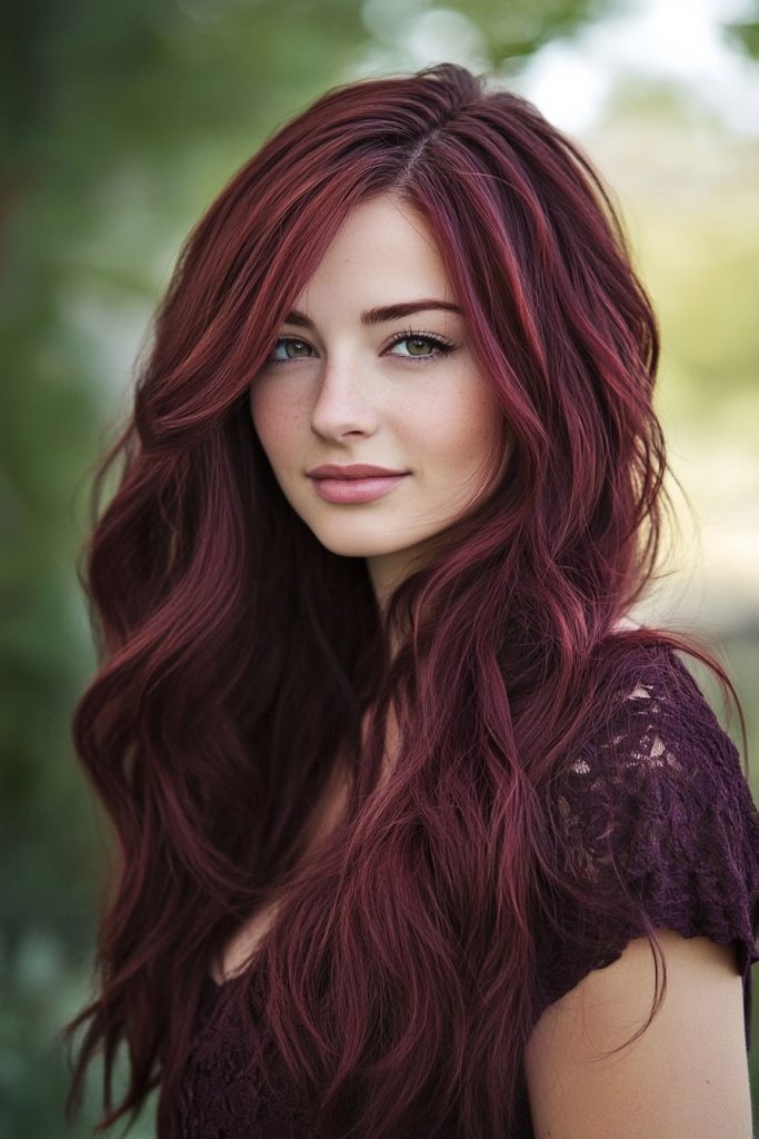 24 Burgundy and Rosewood Highlights