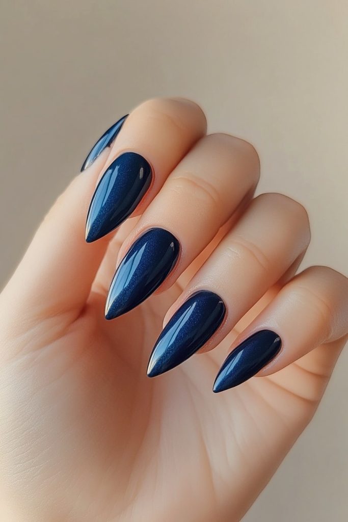 25 Navy Blue with Velvet texture