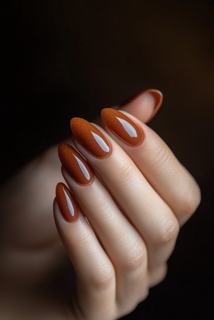 33 Pumpkin spice nails