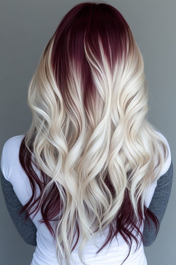 5 Blonde and Burgundy