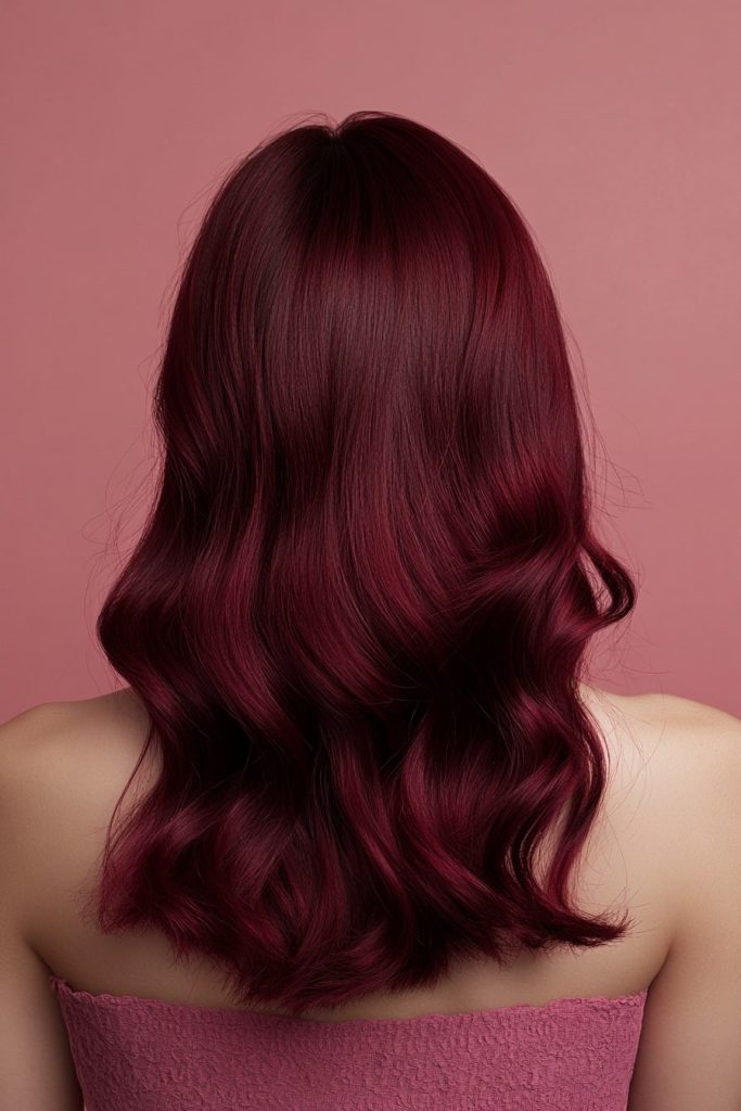 6 Dark Burgundy Ombre
