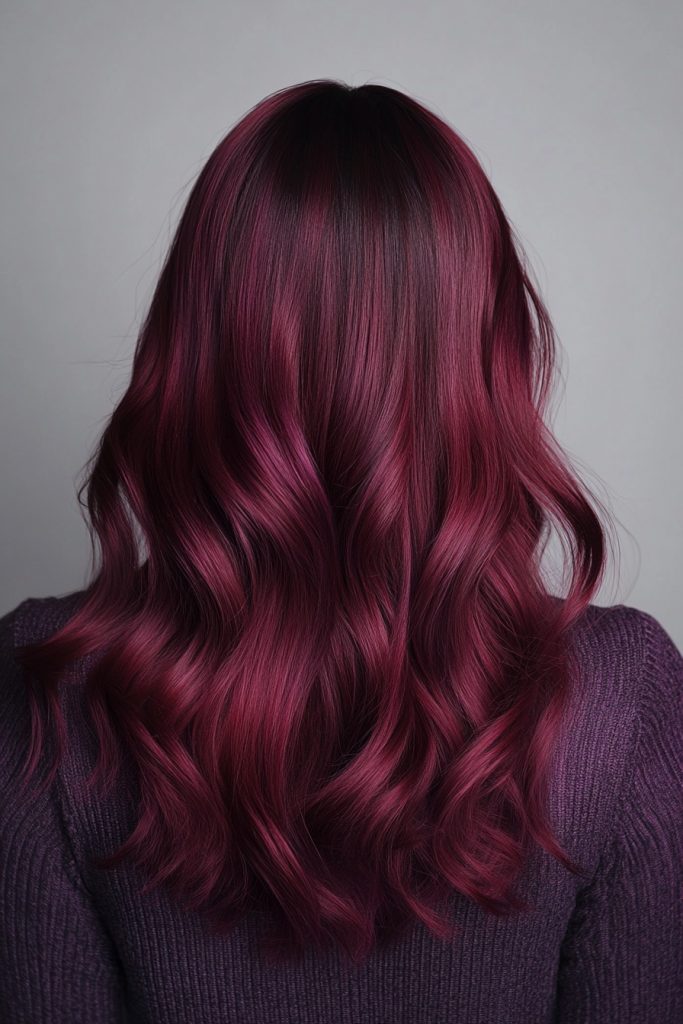 8 Burgundy Balayage