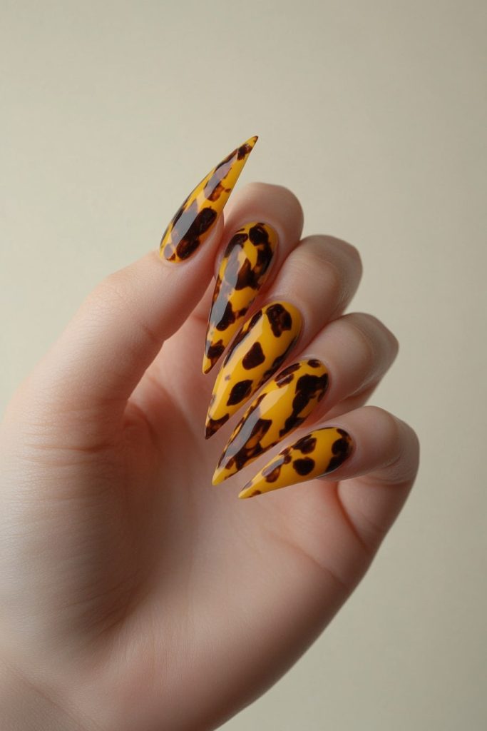 9 Yellow & Brown Tortoise Shell