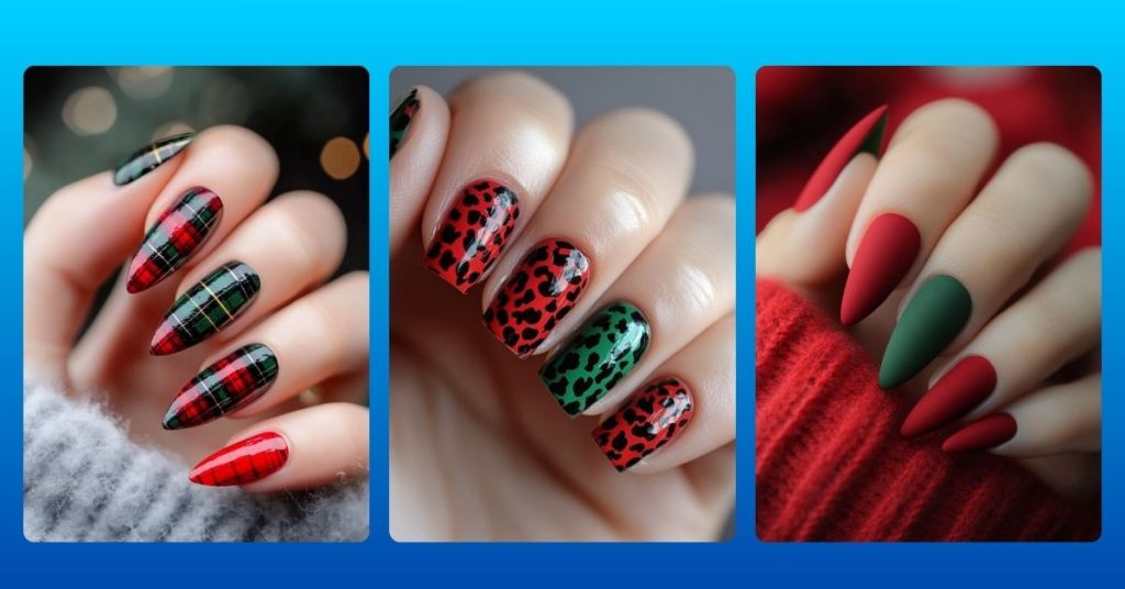 Featured Image Unique Red and Green Nails